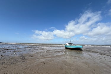 Morecambe beach, Morecambe, England