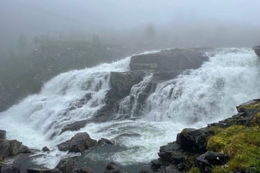 Vøringsfossen waterfall top Vøringsfossen, Norway