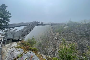 Vøringsfossen waterfall walkway, Vøringsfossen, Norway