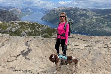 The walk up to Kjerag the highest peak around Lysefjorden and then on to the Kjeragbolten, Norway
