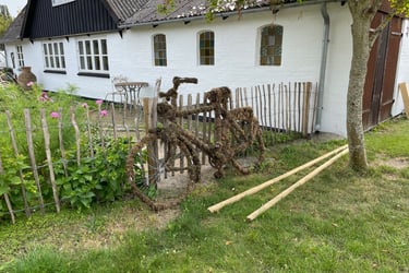 The thatched cottages of Reerso, Denmark