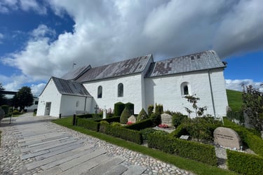the church at Jelling, Denmark