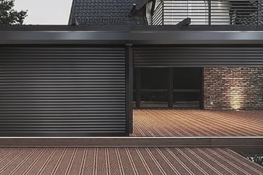 Terasa cu rulouri din aluminiu