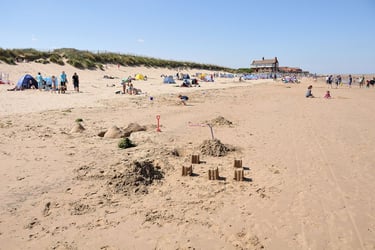 Brancaster beach east to west view