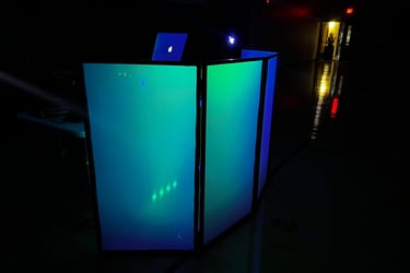 school prom dj setup