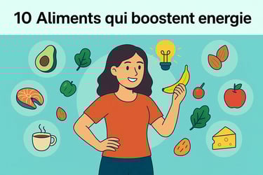 Aliments pour booster son energie naturellement, bien être, nutrition, recherche santé