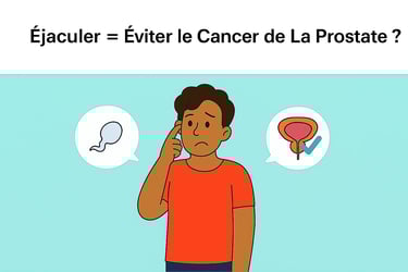 Homme pensif illustrant le lien entre éjaculation et santé de la prostate