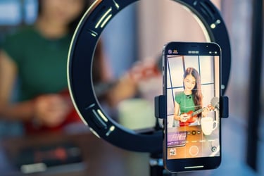 Gravação de edição de conteúdos para redes sociais