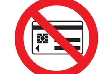 Pas de paiement par CB