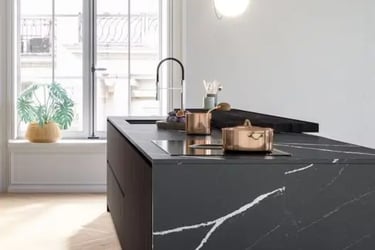 bancade de cozinha quartzo luxury mdnight marmoraria domingues