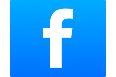 a facebook logo with the word facebook on it
