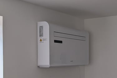 Aircon unit on the wall