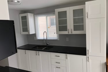 Image of a kitchen facelift from previous client