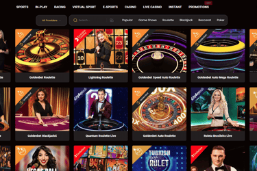 a casino roule with a lot of casino games