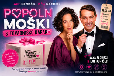 Popoln moški s tovarniško napako