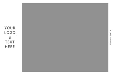 print layout with 1 photo and design on the left