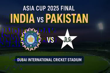 Asia Cup 2025 Final India vs Pakistan in dubai