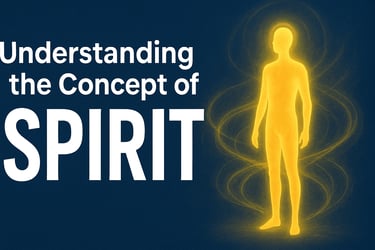 Illustration of a glowing golden human figure surrounded by swirling energy waves beside the text