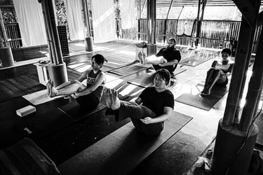 The Boat Pose is particularly effective for strengthening the core, including the hip flexors