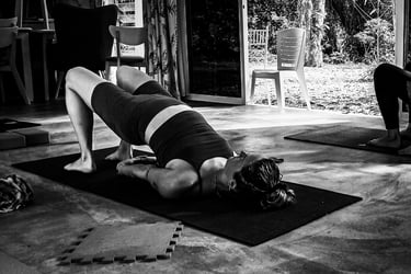 The Bridge Pose is a simple yet powerful way to complement diaphragmatic breathing.