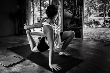 Lizard Pose a deep hip opener targets areas often affected by prolonged sitting and leaning.