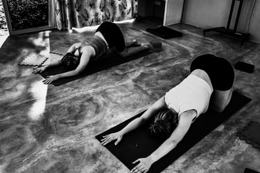 Extended Child Pose @ santoshayog.com