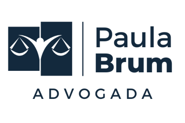 logotipo da advogada paula brum azul escuro