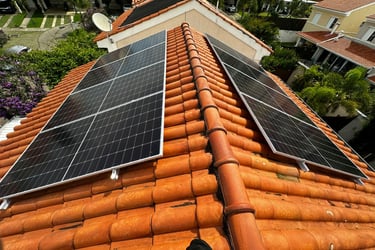 8 painéis solares