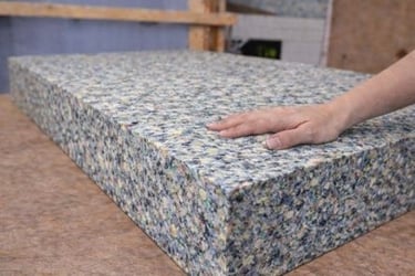 RE-80 perdirbtas porolonas, labai kietas