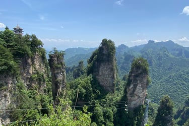 a mountain view of a mountain range with a view of the mountains avatar mountains china