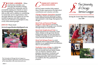 Link to Service League Brochure