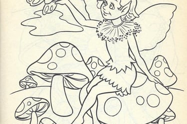 a fairy - themed coloring book with a fairy - themed fairy - tale
