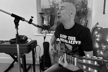 "Acoustic guitar recording session for Night Night Lullabies boutique album."