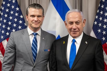 Pete Hegseth and Netanyahu 