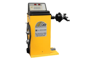 BL 500 Balanceadora de Rodas de coluna manual bivolt para balanceamento de rodas JM Máquinas