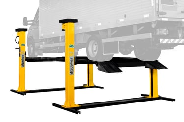 elevador automotivo 4 colunas 5000 elevacar jm máquinas