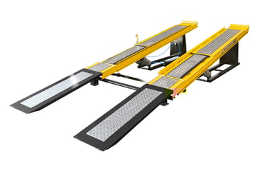Rampa para Alinhamento Automotivo JM Máquinas Rampa Pneumática 4000 KG Rampa de Geometria Automotiva