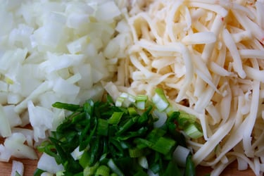 ingredients for spinach artichoke dip