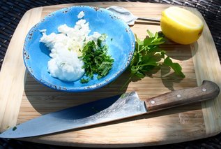 ingredients for goat cheese sauce
