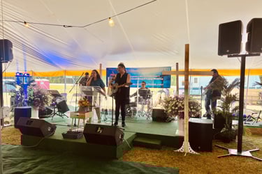 Valleyveiw Victory Church worship team leading the congregation into a time of worship.
