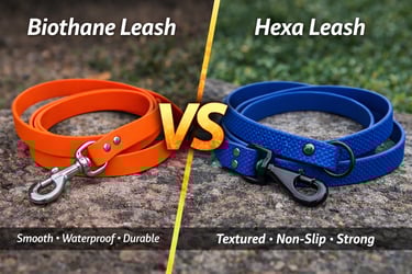 Biothane Leash VS Hexa Leash - Luido pet gear