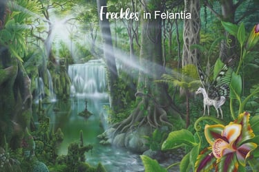 Fairy horse in the forest