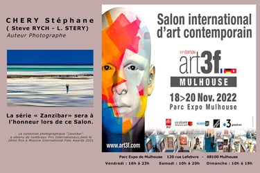 a poster for a show in the city of Mulhouse. Art3F.