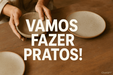 Curso Cerâmica Artesanal, vamos fazer Pratos é um curso que te passa conhecimento técnico.