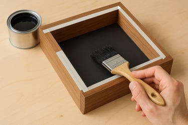 a person's hand holding a brush
