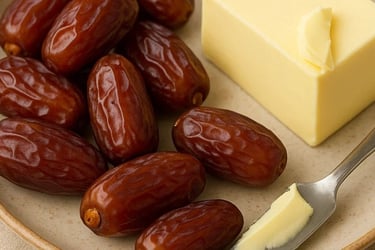 🌴🧈 The Delight of Dates and Butter A Nutritious and Delicious Meal