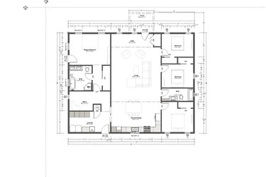 floor plan of a 4 bedroom house
