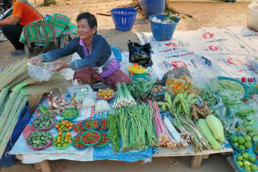 les marchés de Chumpbhon.