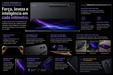 Promotional infographic for the Samsung Galaxy Tab S11 Ultra highlighting its slim 5.1mm design and advanced engineering