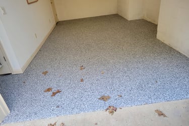 a room with a door open and a door open